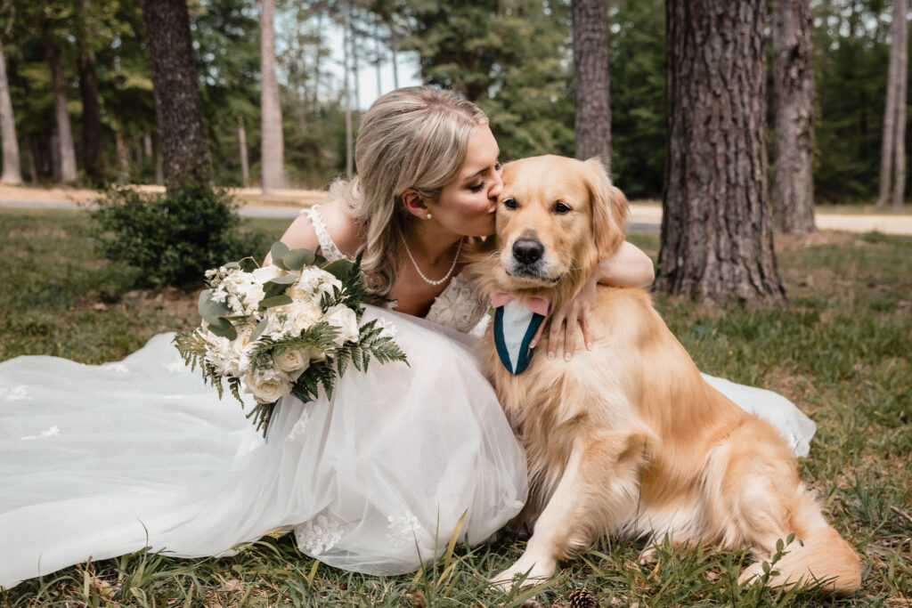 Bride and her dog- Hattiesburg videographers 