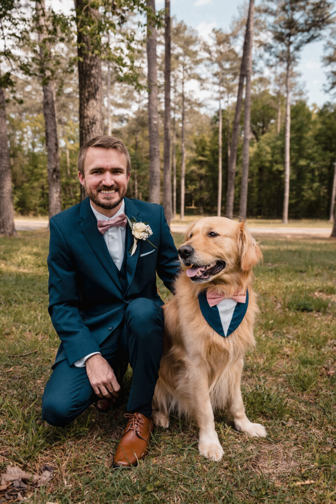 Groom and his dog- Hattiesburg photographers 